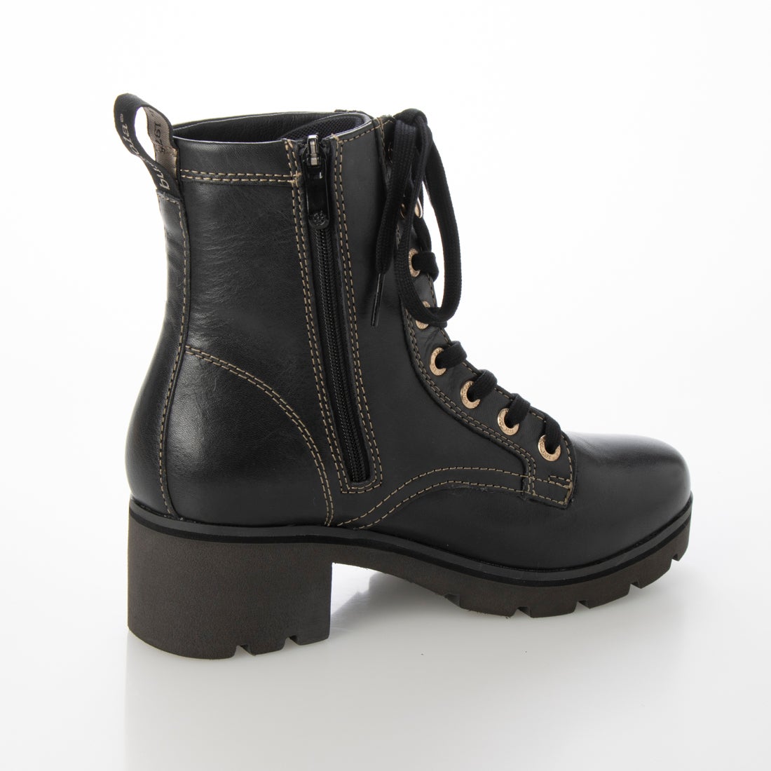 ブソラ bussola 撥水レザーレースアップグリップソールブーツ