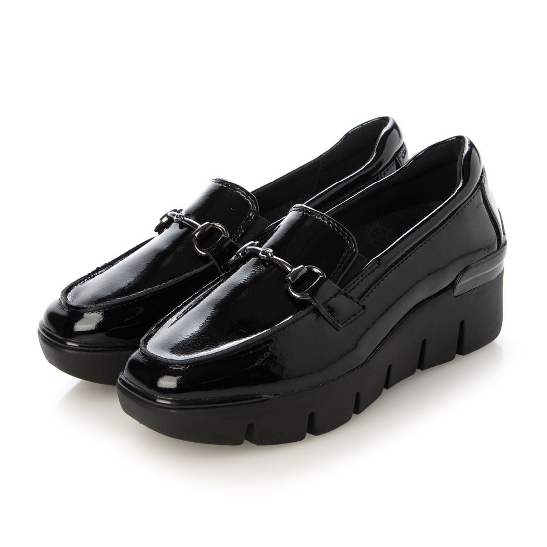 ブソラ bussola 撥水グリップソールビットローファー （ブラック