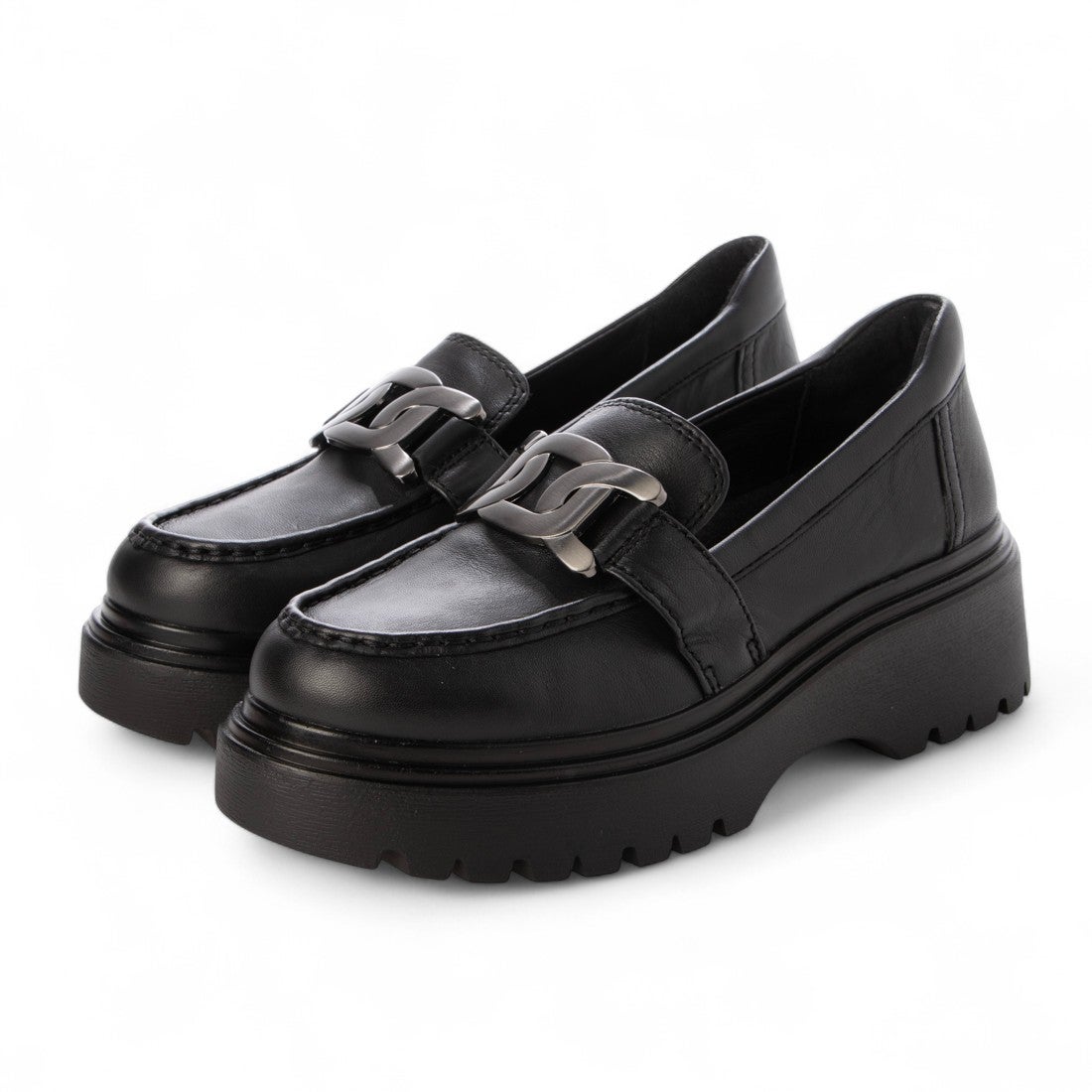 bussolaブソラ FIRENZE 本革撥水ボリュームソールローファー （SHEEP