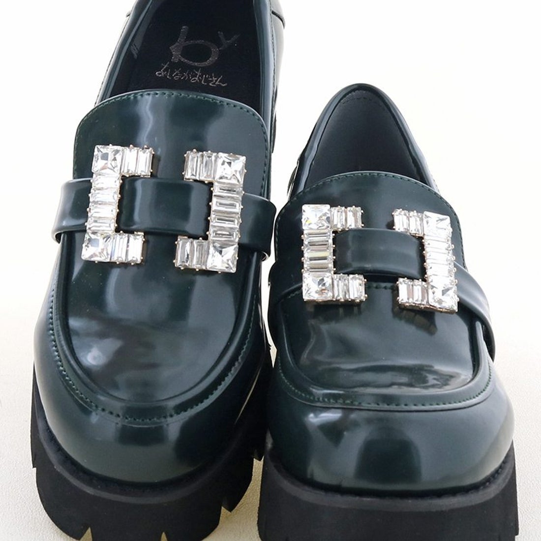 バイアシナガオジサン by あしながおじさん 厚底ビジューローファー