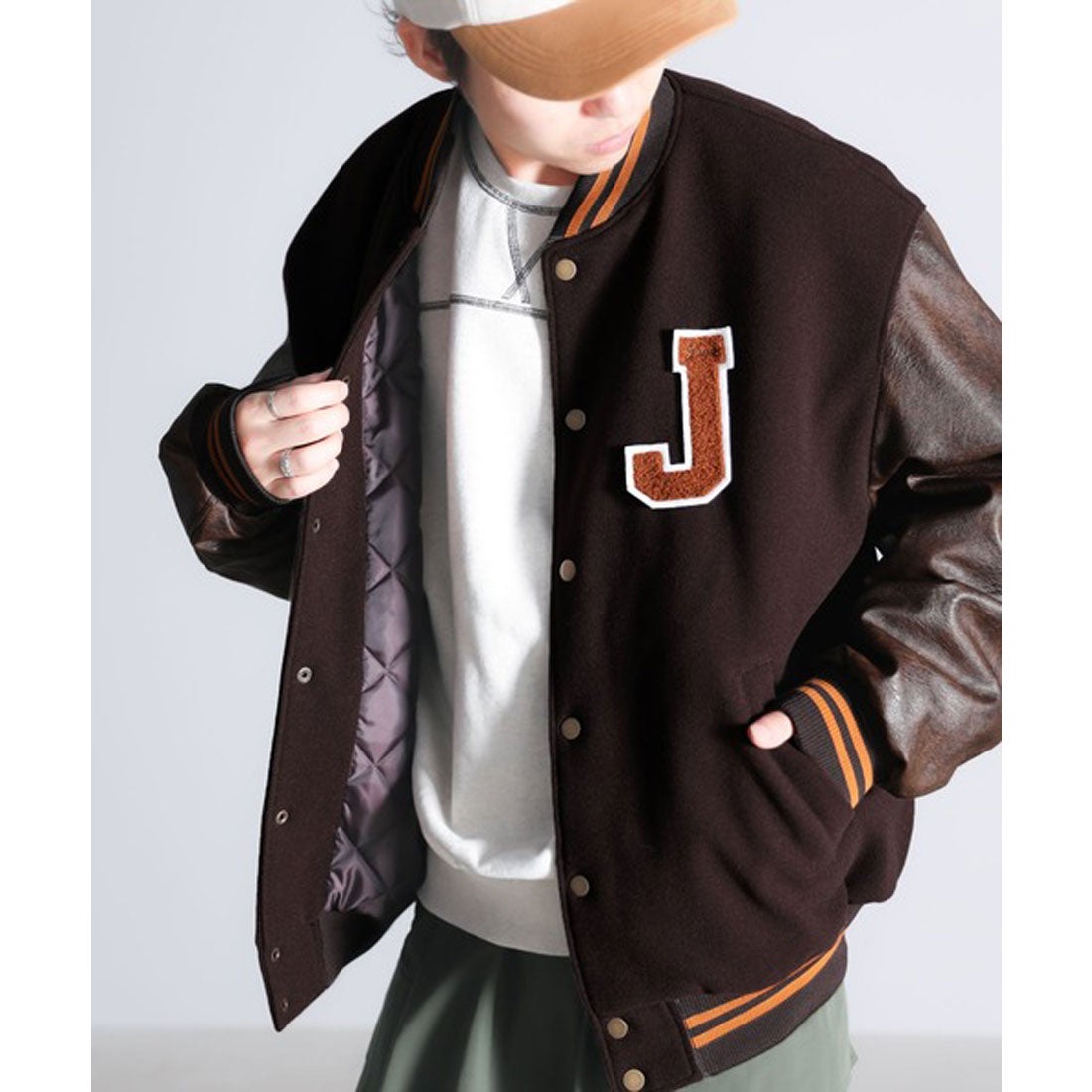 90s ヴィンテージAtmos スタジャン 黒・茶色 90s ヴィンテージAtmos