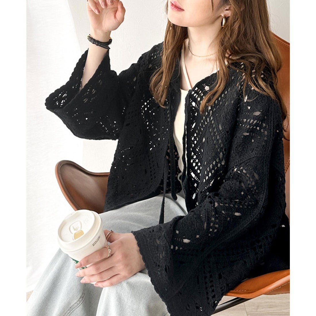 クラシカルエルフ Classical Elf 透かし編みの風合い漂う。前後2way