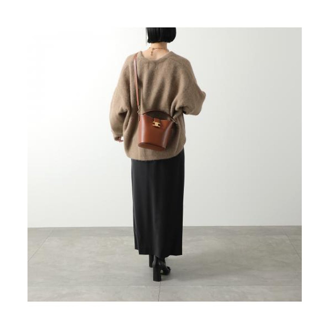 セリーヌ CELINE CELINE ハンドバッグ Small Bucket Louise 119173FX9