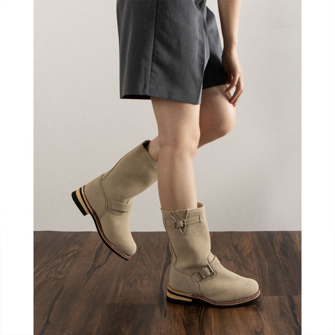 ゴッドアンドブレス God&Bless エンジニアブーツ （サンドスエード