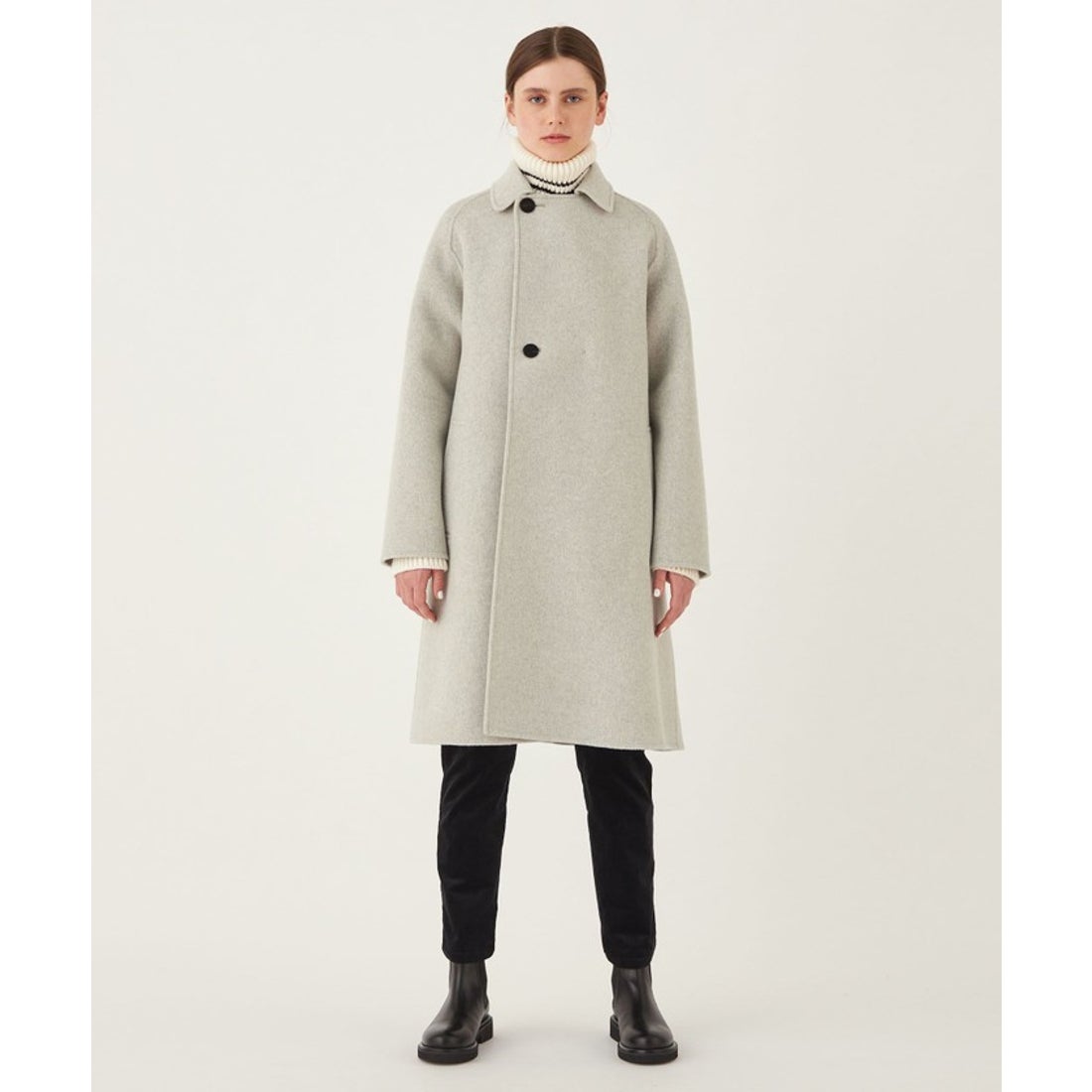 ギャルリー・ヴィー GALERIE VIE ウールカシミヤダブルフェイス