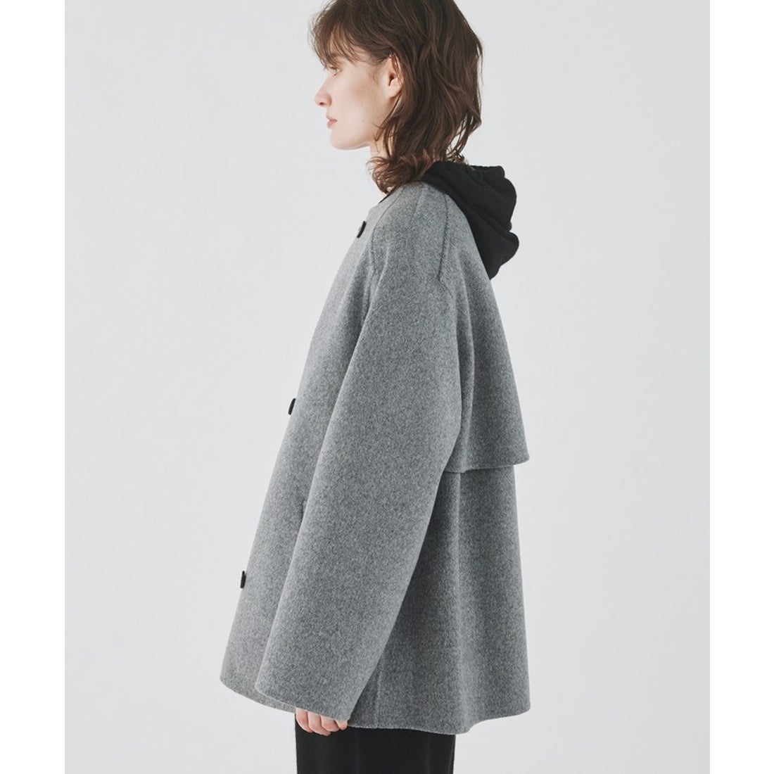 ギャルリー・ヴィー GALERIE VIE ウールダブルフェイス カラーレス