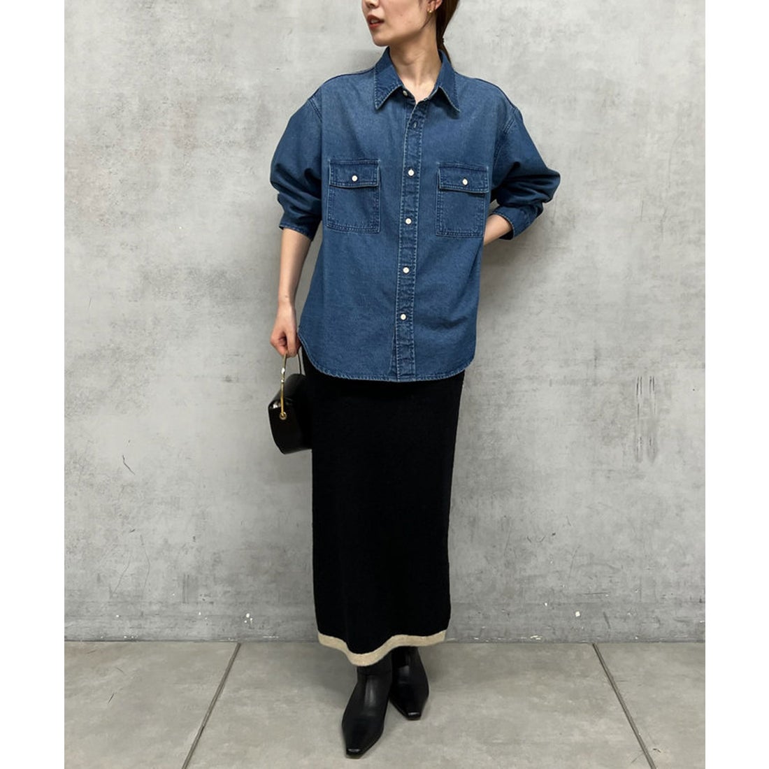 ガリャルダガランテ GALLARDAGALANTE デニムシャツ （blue