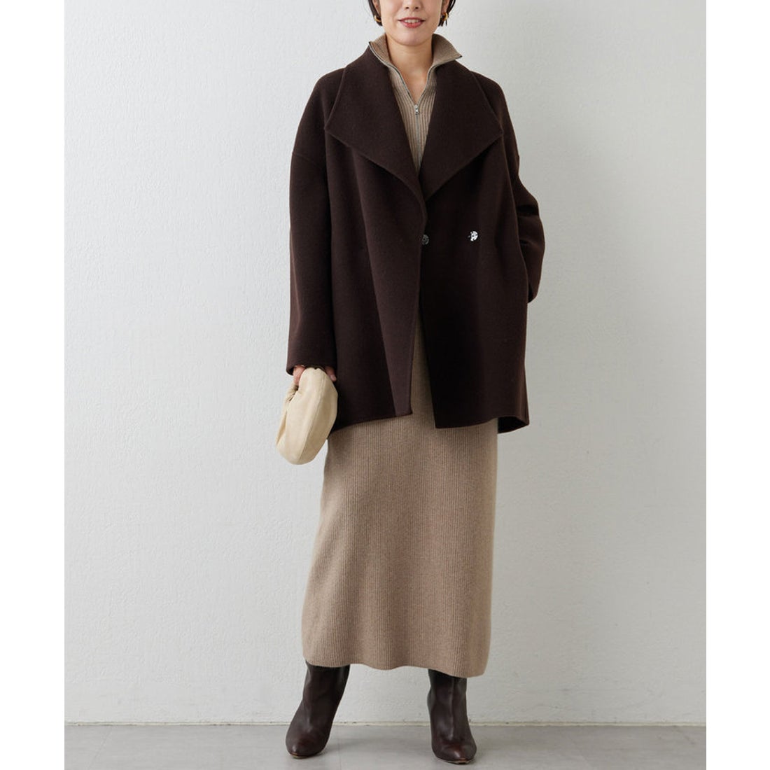 ガリャルダガランテ GALLARDAGALANTE ダブルフェイスショートコート