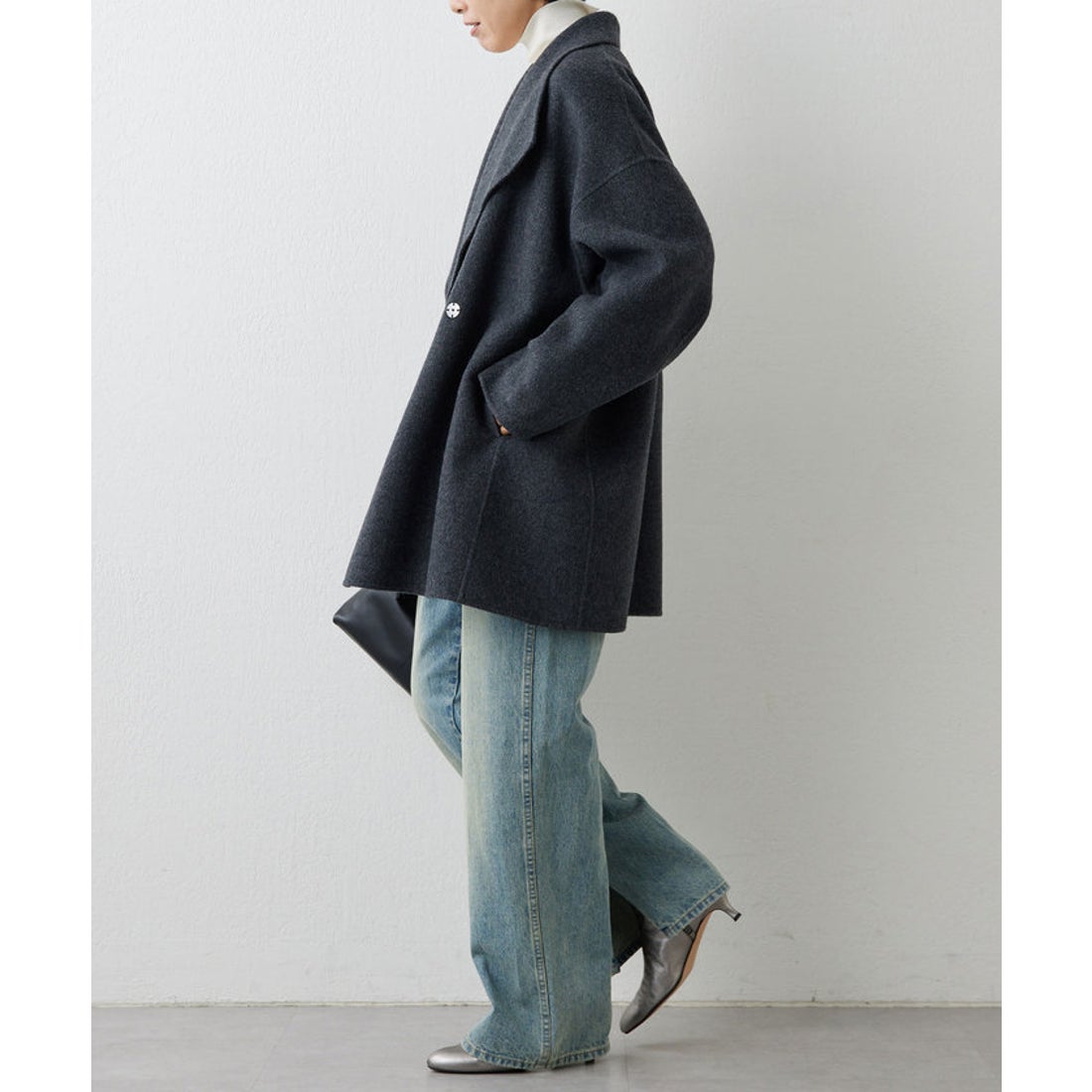 ガリャルダガランテ GALLARDAGALANTE ダブルフェイスショートコート