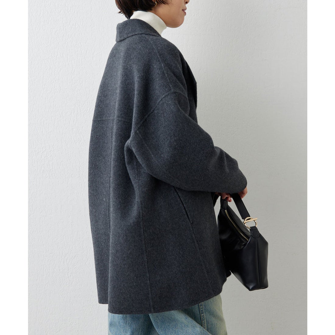 ガリャルダガランテ GALLARDAGALANTE ダブルフェイスショートコート