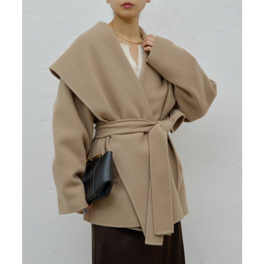 ガリャルダガランテ GALLARDAGALANTE リバーショールコート （camel