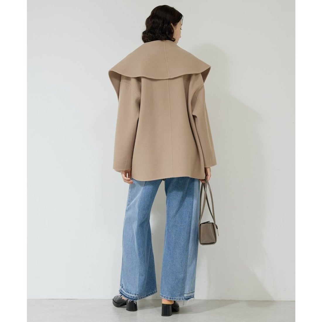 ガリャルダガランテ GALLARDAGALANTE リバーショールコート （camel