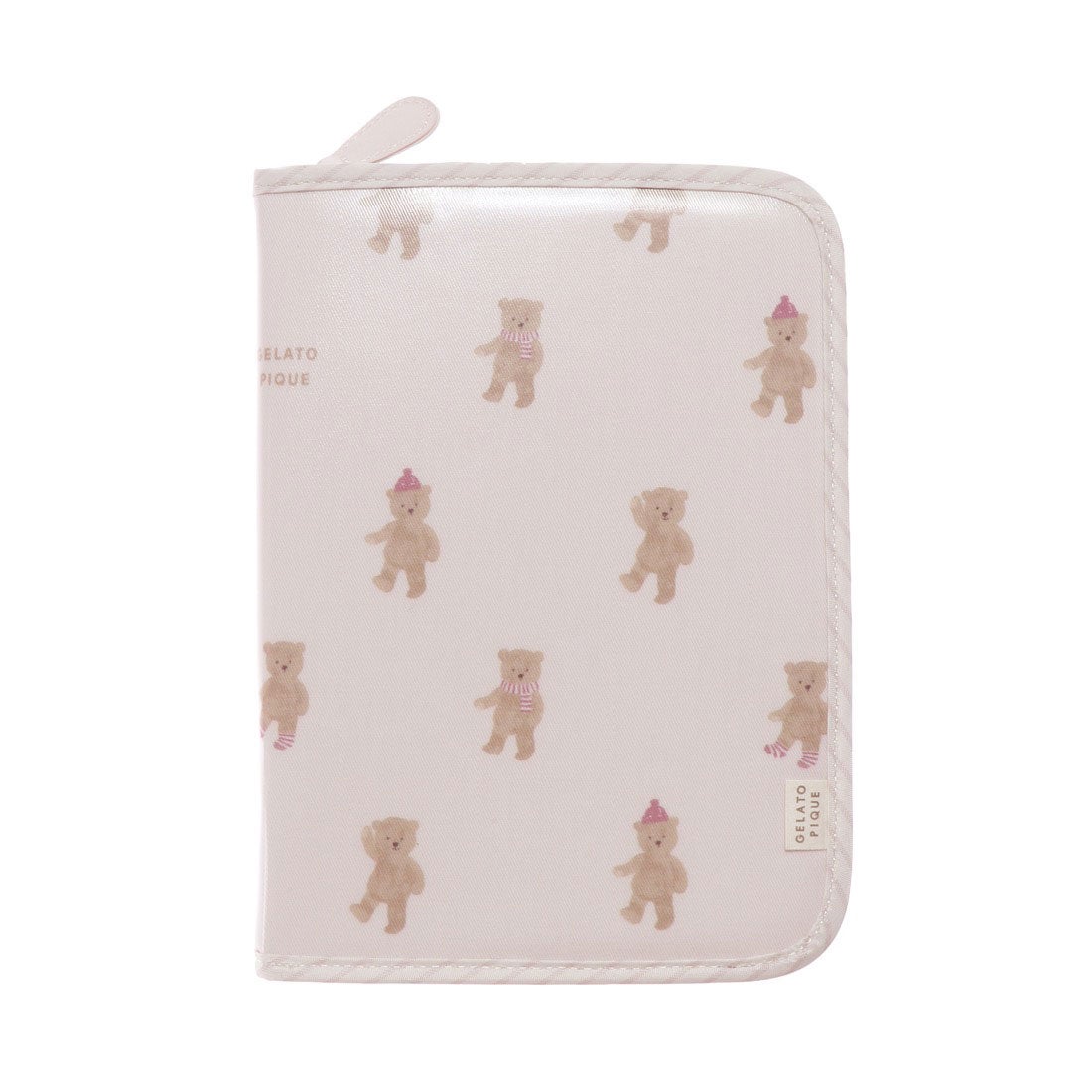 ジェラートピケ gelato pique テディベア母子手帳ケース （ピンク