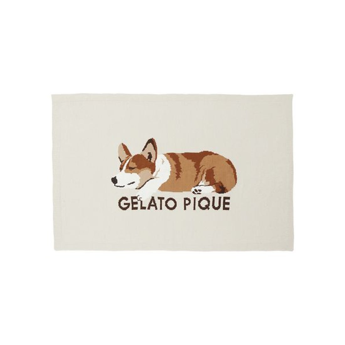 ジェラートピケ gelato pique SLEEPING DOG ジャガードブランケット