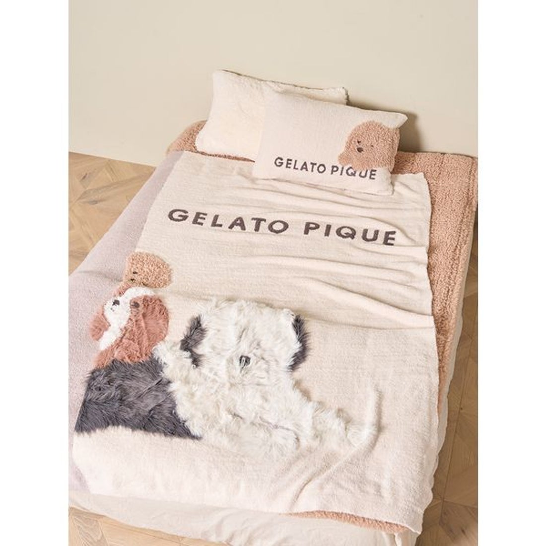 ジェラートピケ gelato pique 【Sleep】DOG3柄 ジャガードマルチカバー