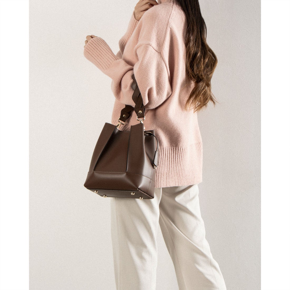 ジャンニノターロ GIANNI NOTARO ハンドバッグ （CAMEL） -靴