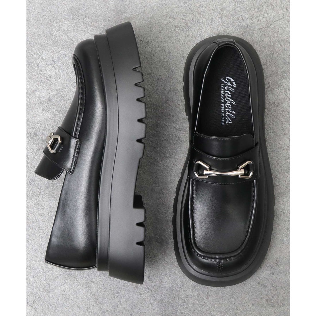 グラベラ glabella ローファー 厚底 ビットローファー チェーンビット