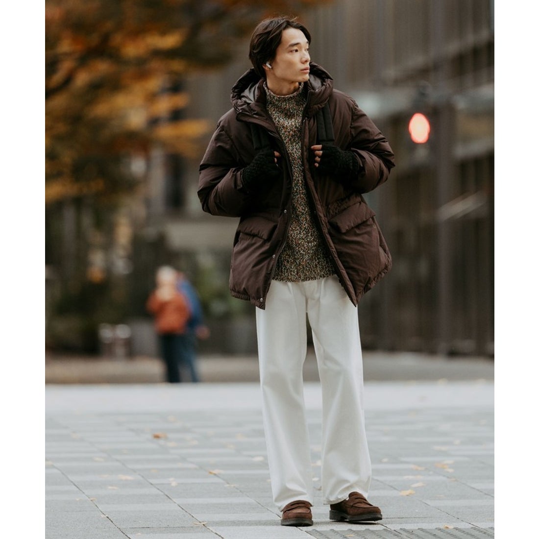 UNITED ARROWS green label relaxing DICROS フード ダウン ブルゾン