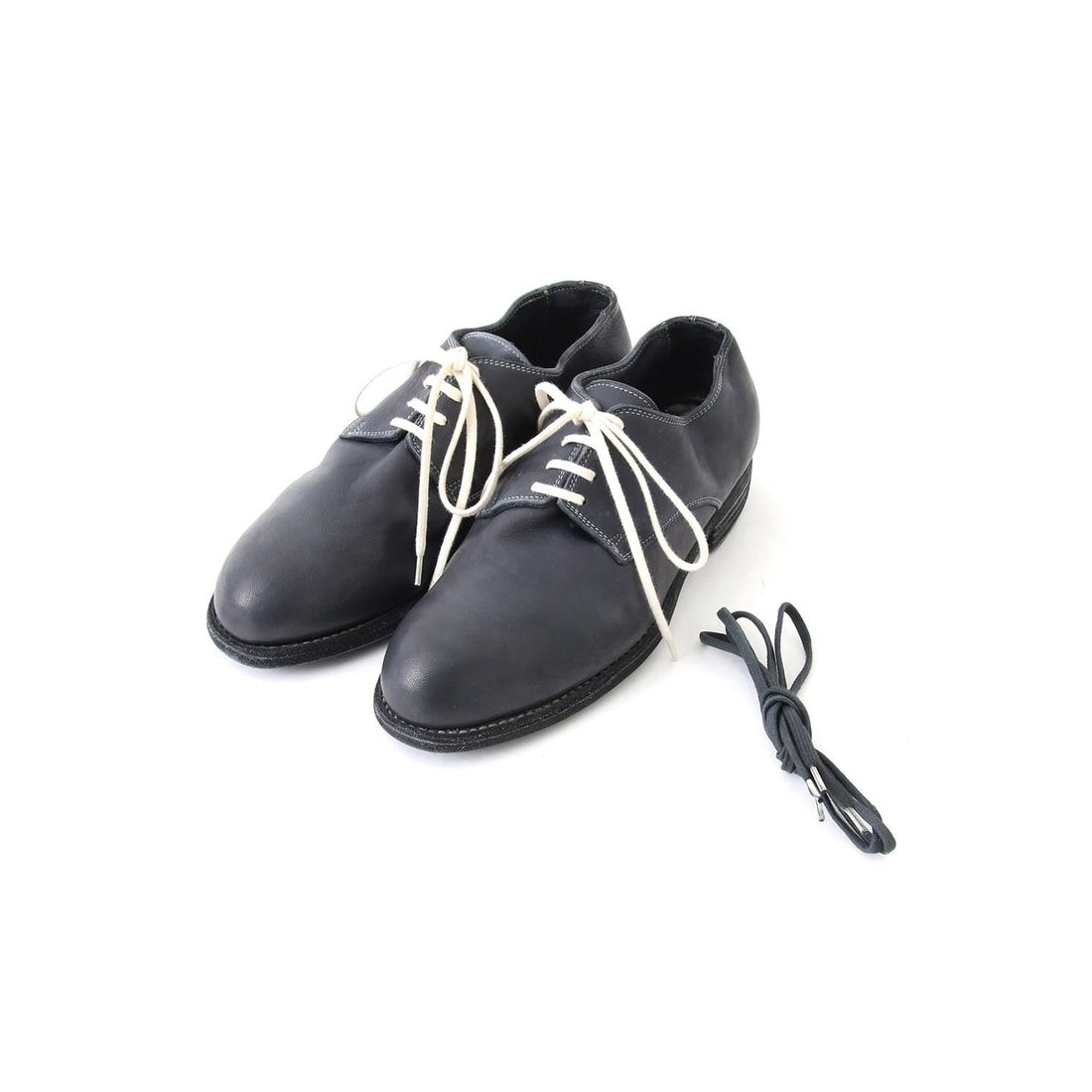 グイディ GUIDI Vintage Ball Derby Shoes （Navy） -デザイナーズ