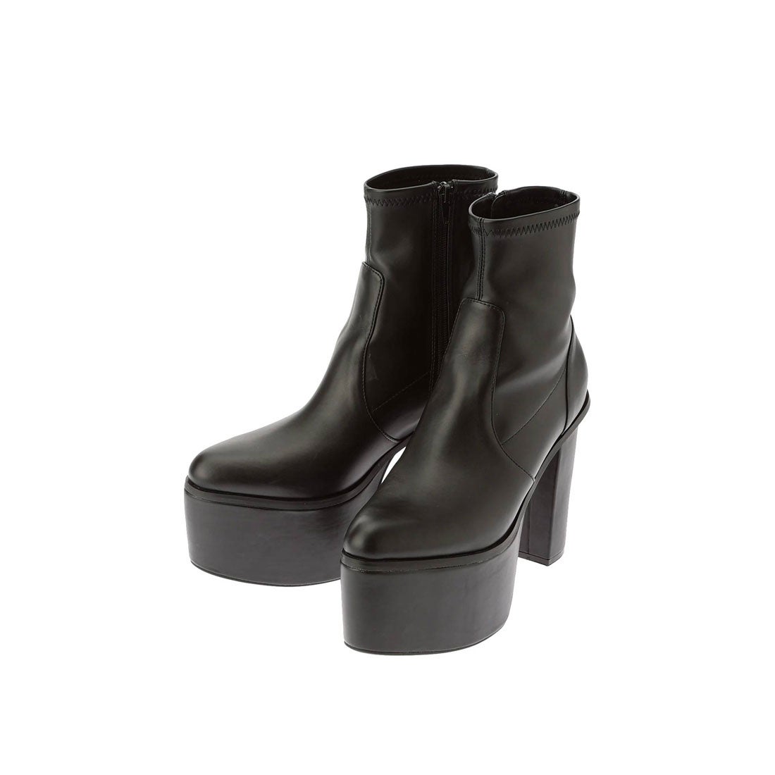 ジェイダ GYDA バルキーショートブーツ （ブラック） -靴