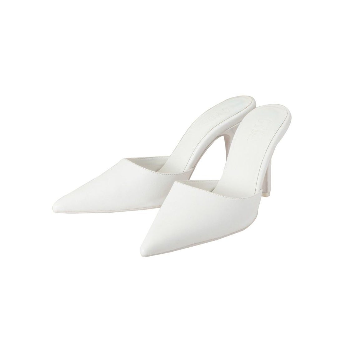 ジェイダ GYDA ポインテッドミュール （オフホワイト） -ファッション