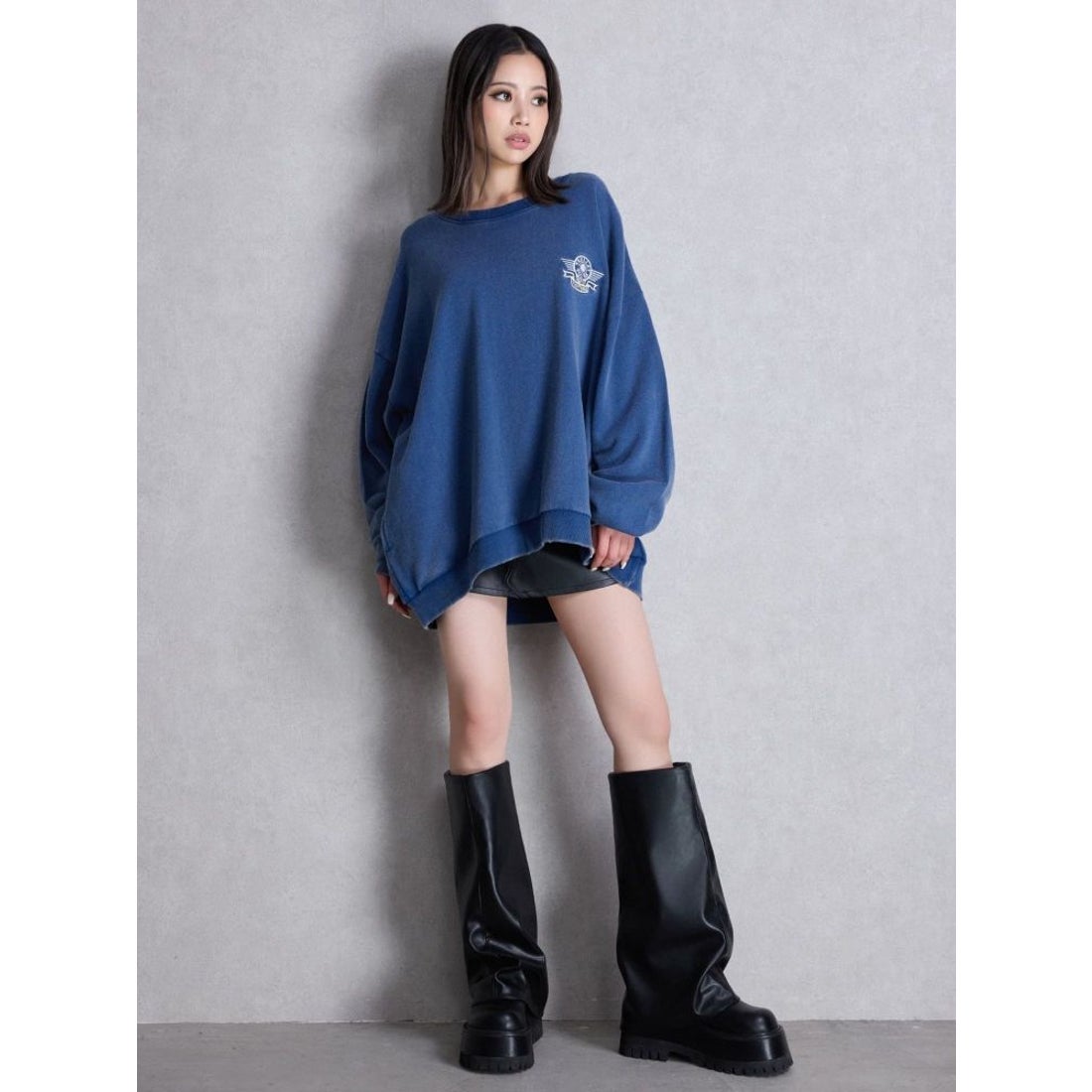 ジェイダ GYDA GDカバールーズシルエットブーツ （ブラック