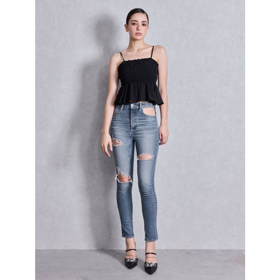 ジェイダ GYDA 3way GDビジューMOLDチェーンストラップポインテッド