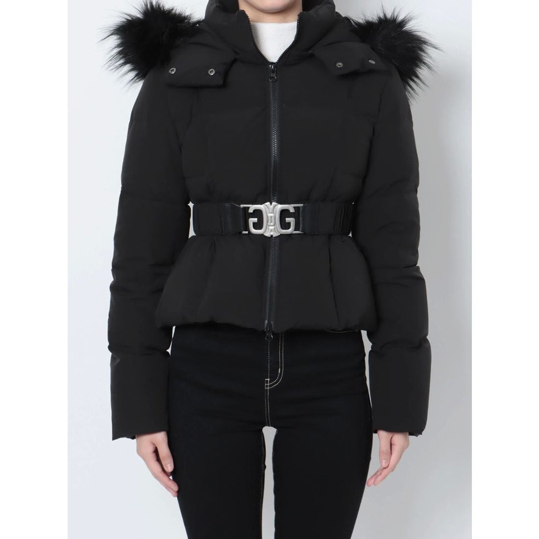 ジェイダ GYDA SymmetryGYDAベルト付きショートダウンCO （ブラック