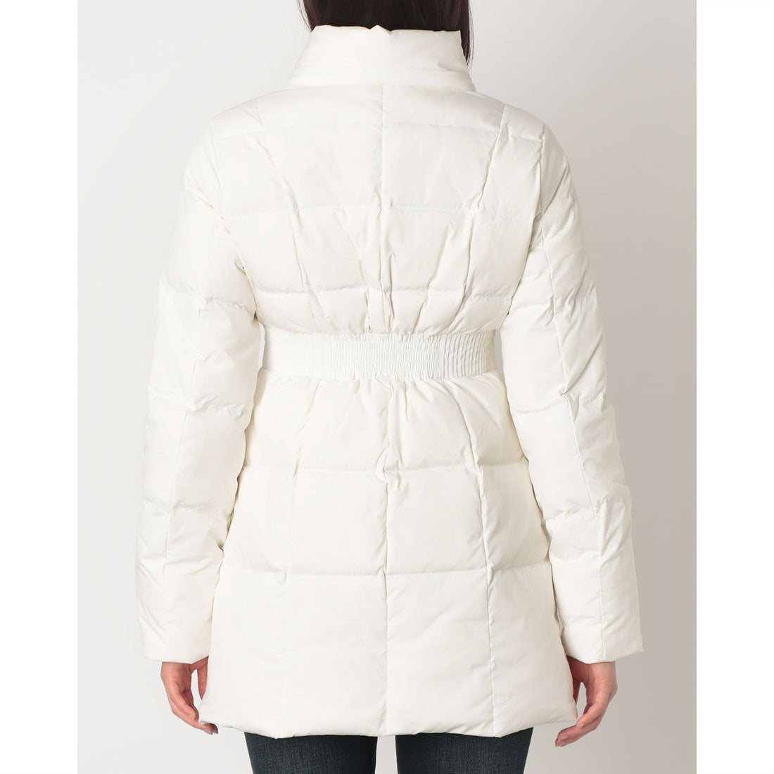 ジェイダ GYDA GDベルト付きロングダウンコート （O.WHT