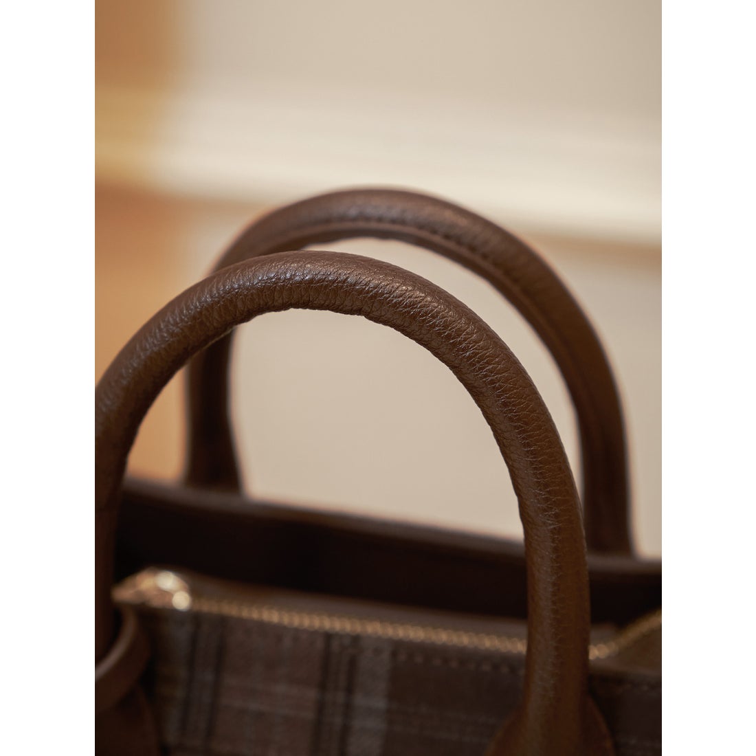 ダーリッチ Darich チェックドッキングバッグ （ブラウン