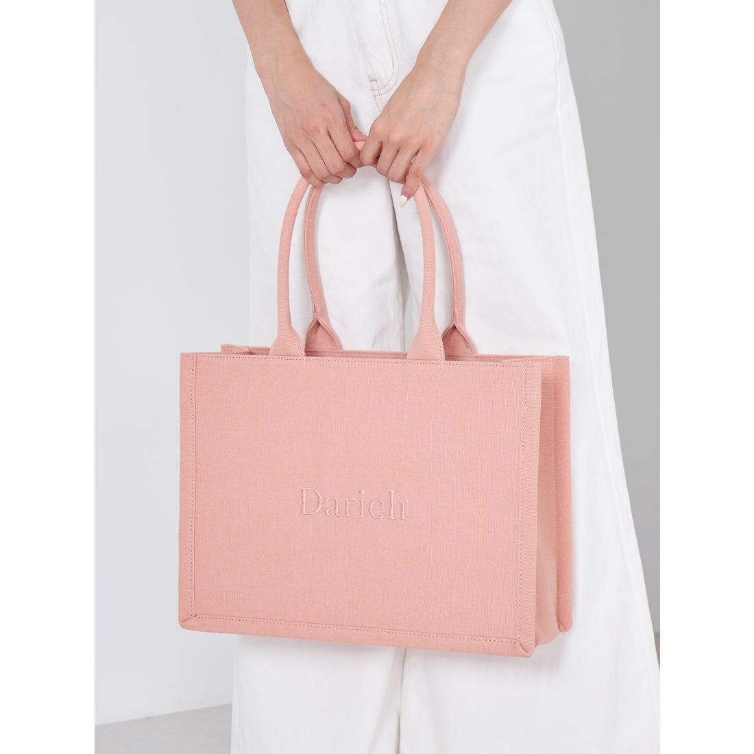 ダーリッチ Darich ロゴトートバッグ （ピンク） -靴＆ファッション