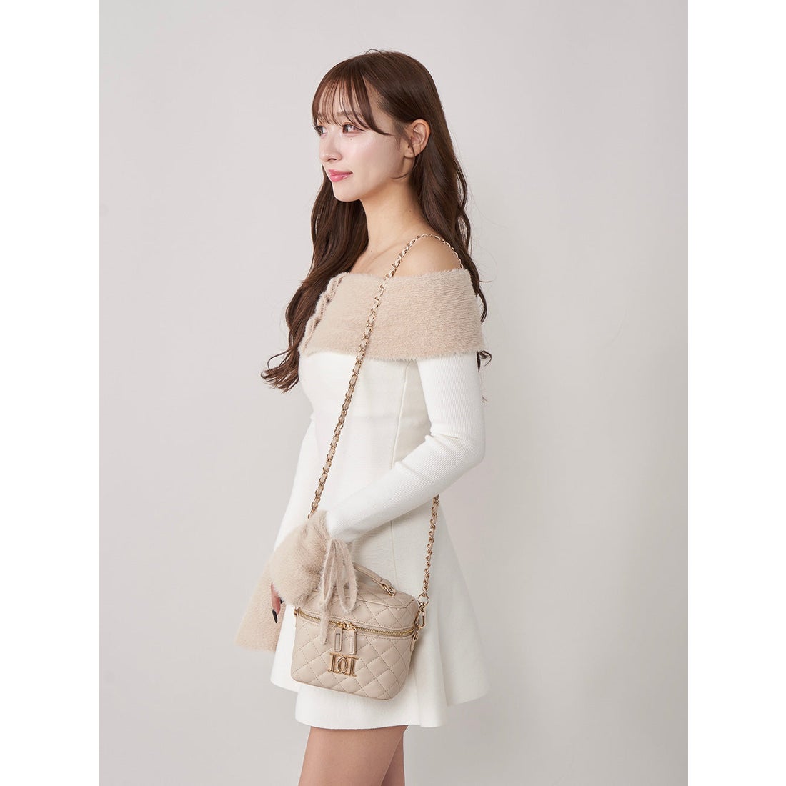 ダーリッチ Darich 【ゴールドパーツ】キルティングスクエアミニバッグ