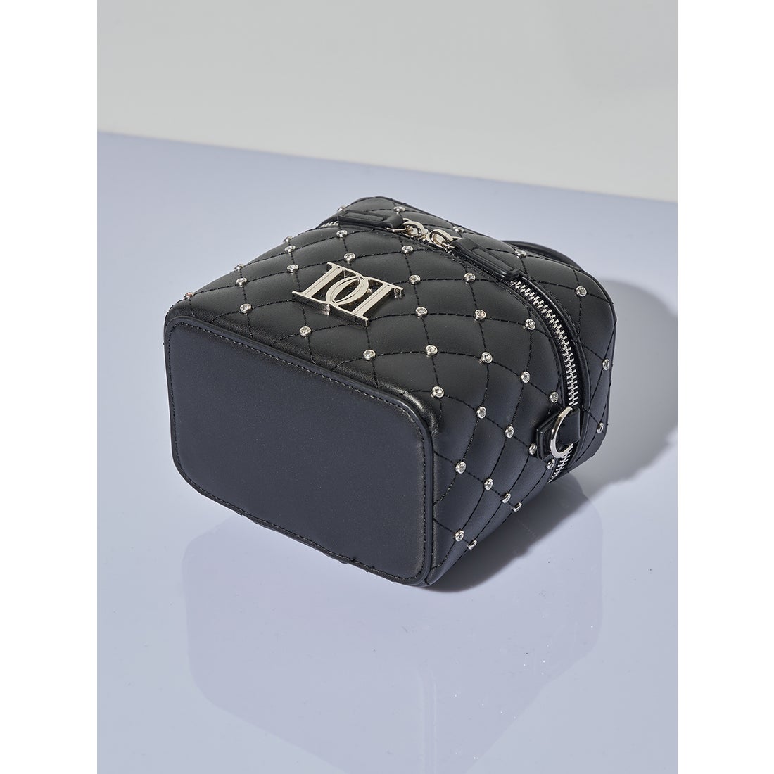 ダーリッチ Darich キルティングビジュースクエアミニバッグ （ピンク