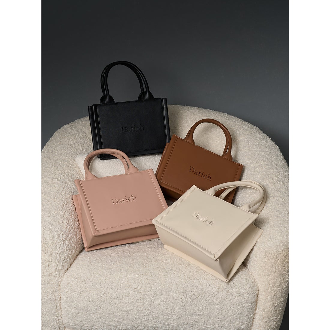 ダーリッチ Darich ロゴショルダーレザーミニトートバッグ