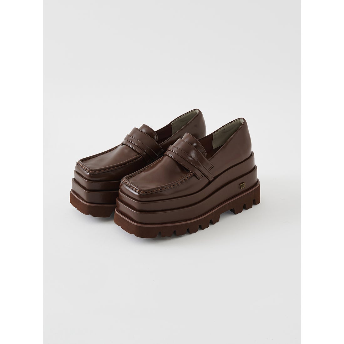 ダーリッチ Darich プラットフォームローファー （ブラウン） -靴