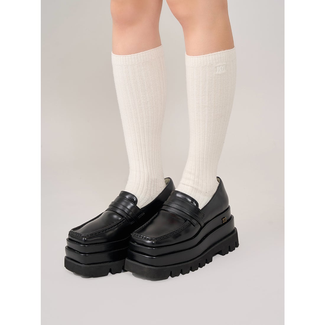 ダーリッチ Darich プラットフォームローファー （ブラウン） -靴