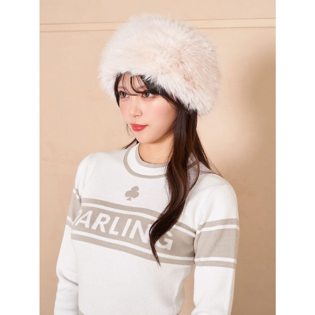 ダーリッチ Darich ロシアンファーハット （ホワイト） -靴