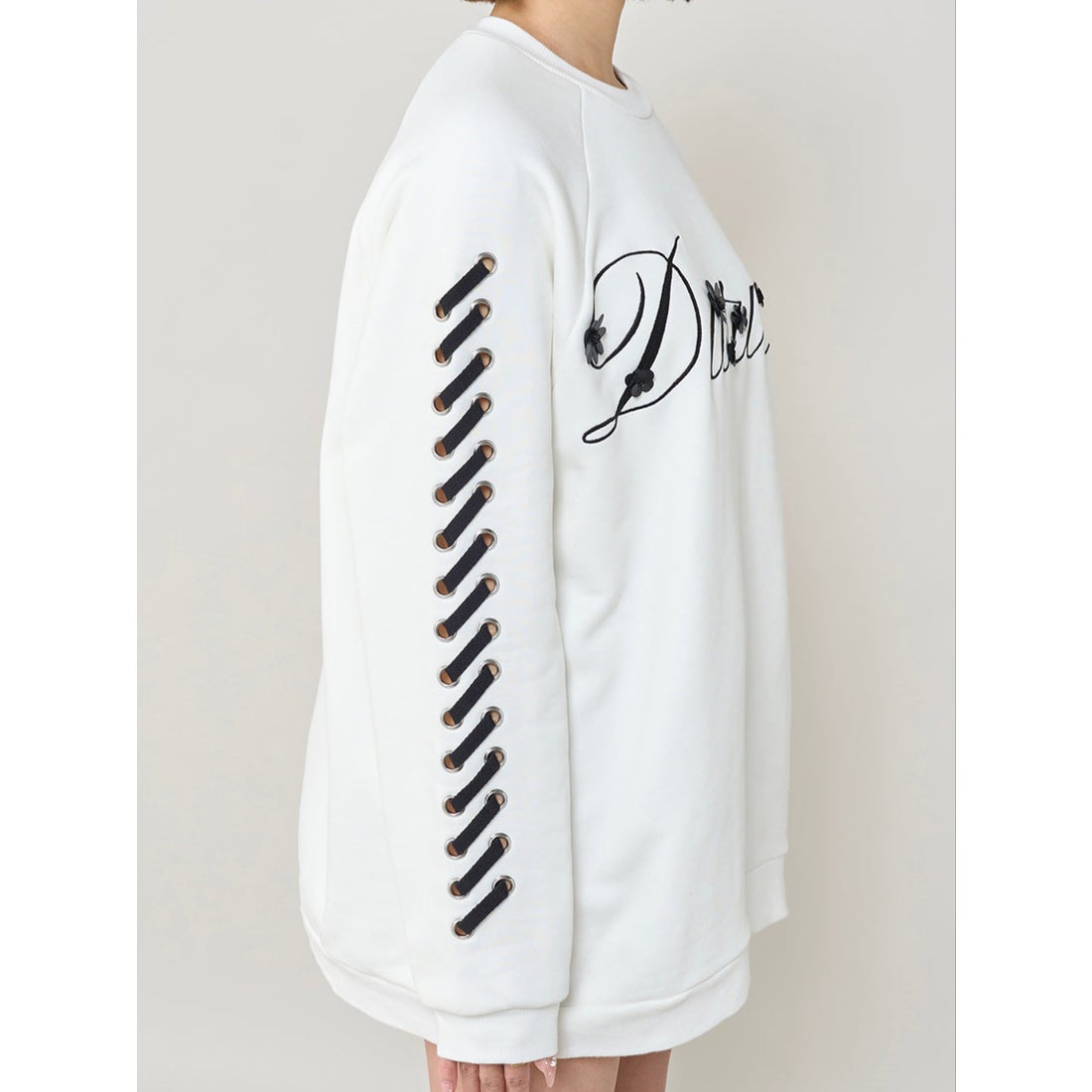 ダーリッチ Darich レースアップロゴスウェットプルオーバー