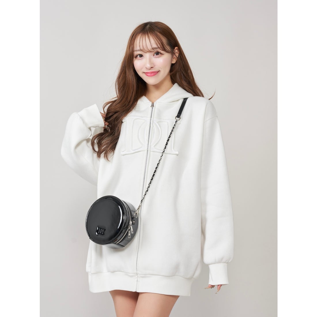 ダーリッチ Darich アップリケDDロゴパーカー （ホワイト） -靴