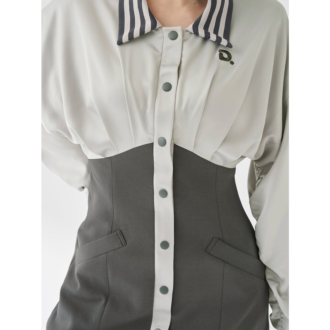 ダーリッチ Darich ドルマンスリムスカジャンミニワンピース （ピンク