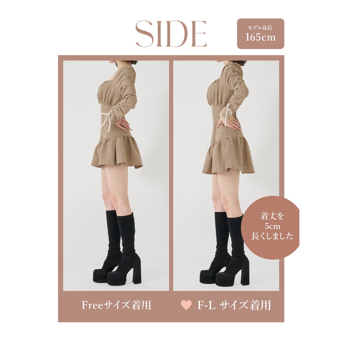 ダーリッチ Darich スクエアネックギャザーミニワンピース （ブラック