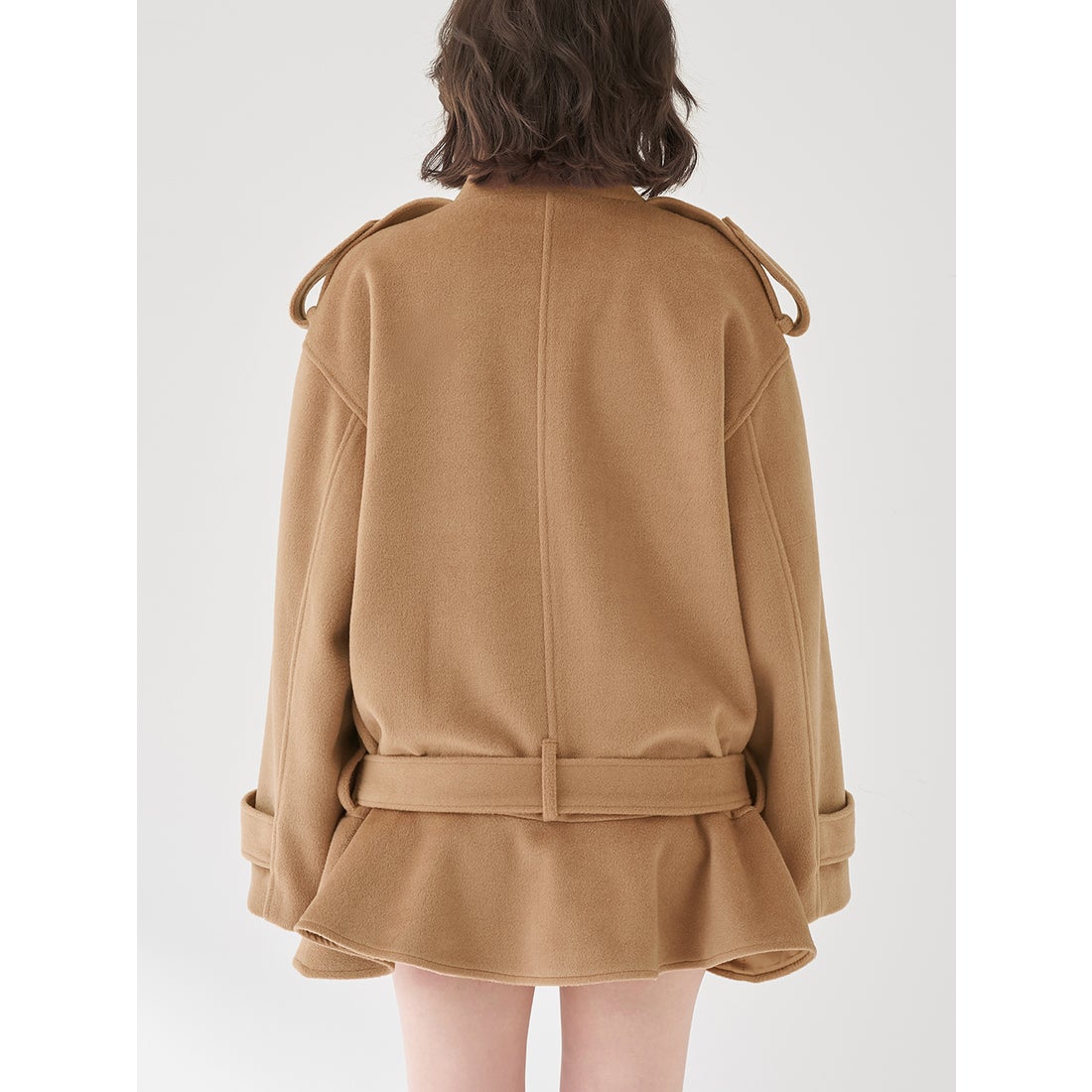 ダーリッチ Darich ドロップショルダージャケットコート （キャメル