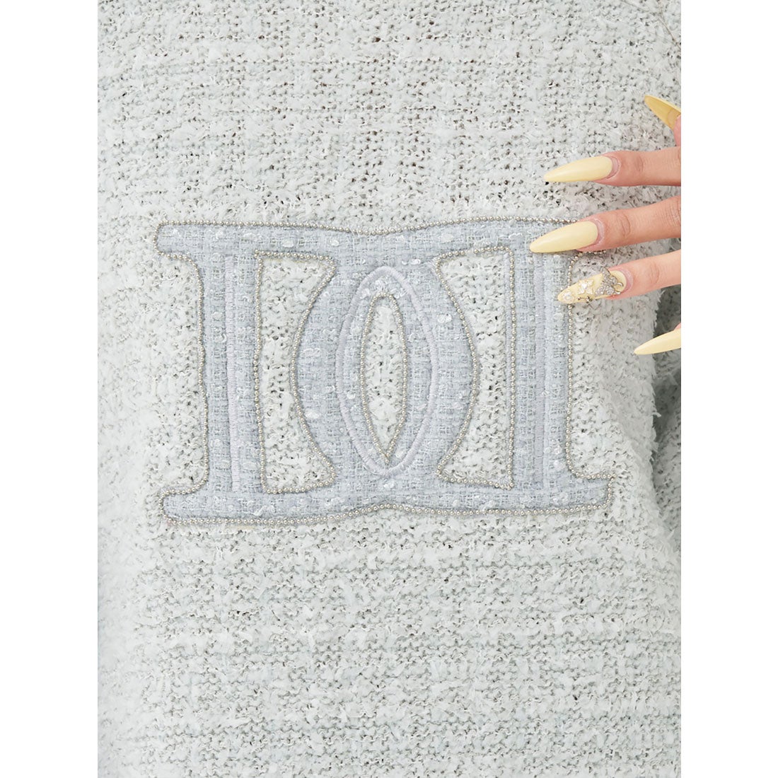 ダーリッチ Darich DDロゴツイードニットプルオーバー （イエロー