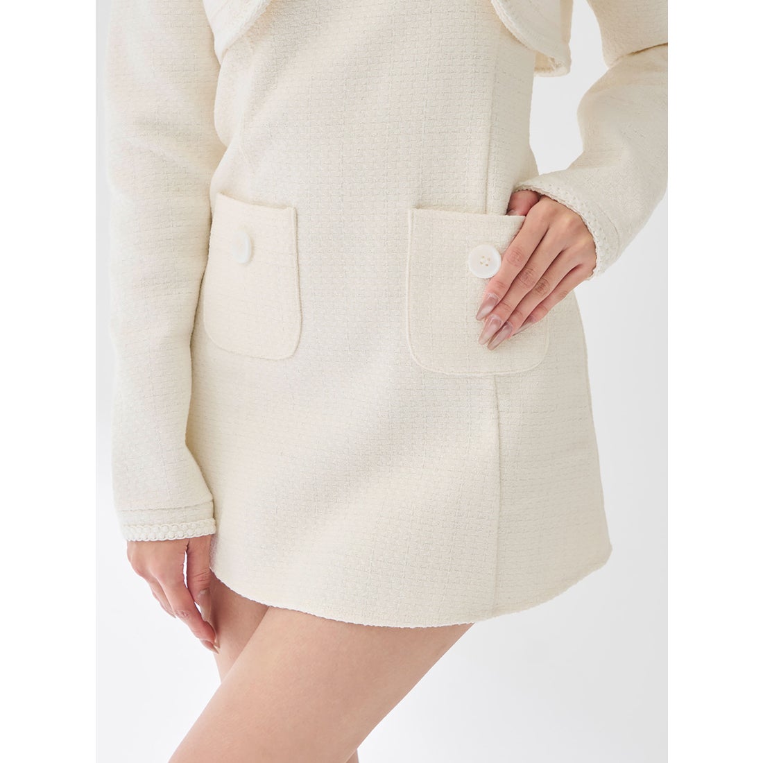 ダーリッチ Darich ツイードアンサンブルノースリミニワンピース