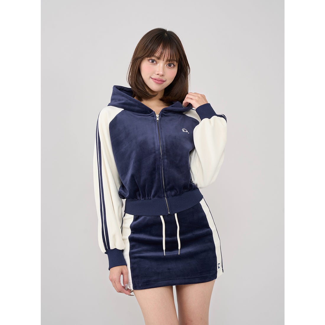 ダーリッチ Darich プレップスポーティベロアセットアップ （ネイビー