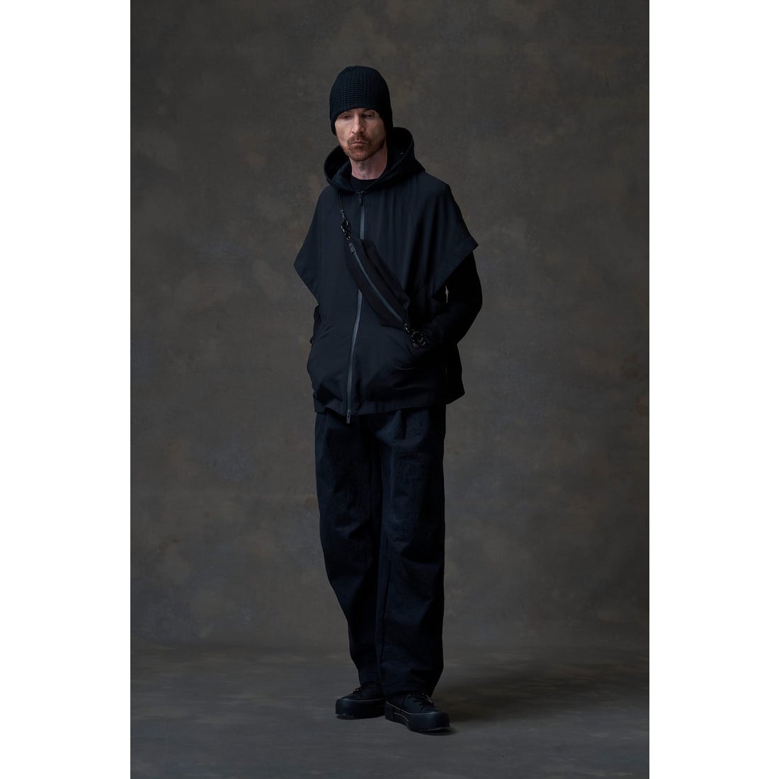 DEVOA Knit long Sleeve Silk / Cashmere （Black） - Osaka / Kyoto