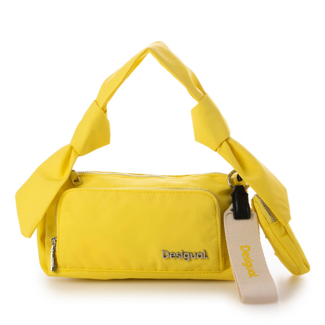 デシグアル Desigual リボン プレーンカラー ミニクロスボディバッグ