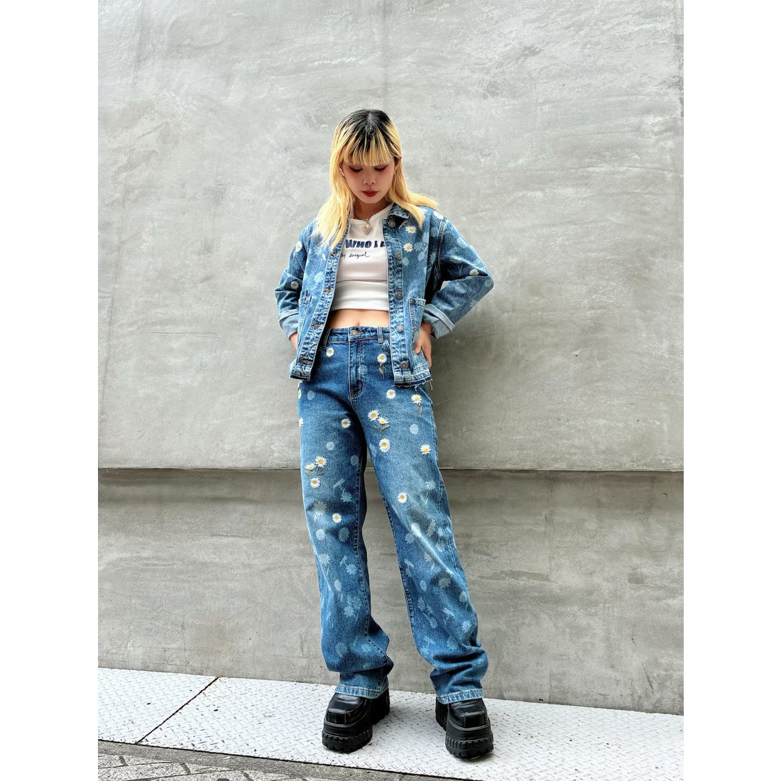 デシグアル Desigual デイジーデニムジャケット （ブルー） -waja