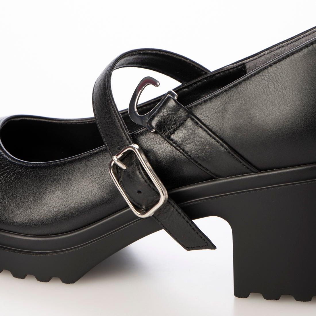 ダイアナ DIANA ストラップ付きパンプス （黒カーフ） -ファッション