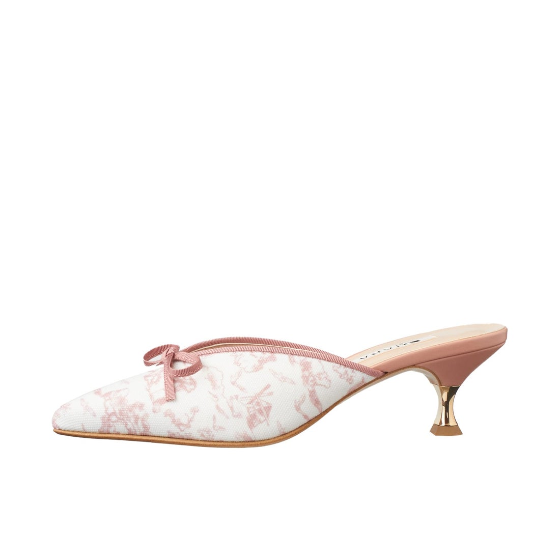 ダイアナ DIANA ミュールパンプス （ピンク生地） - ファッション通販